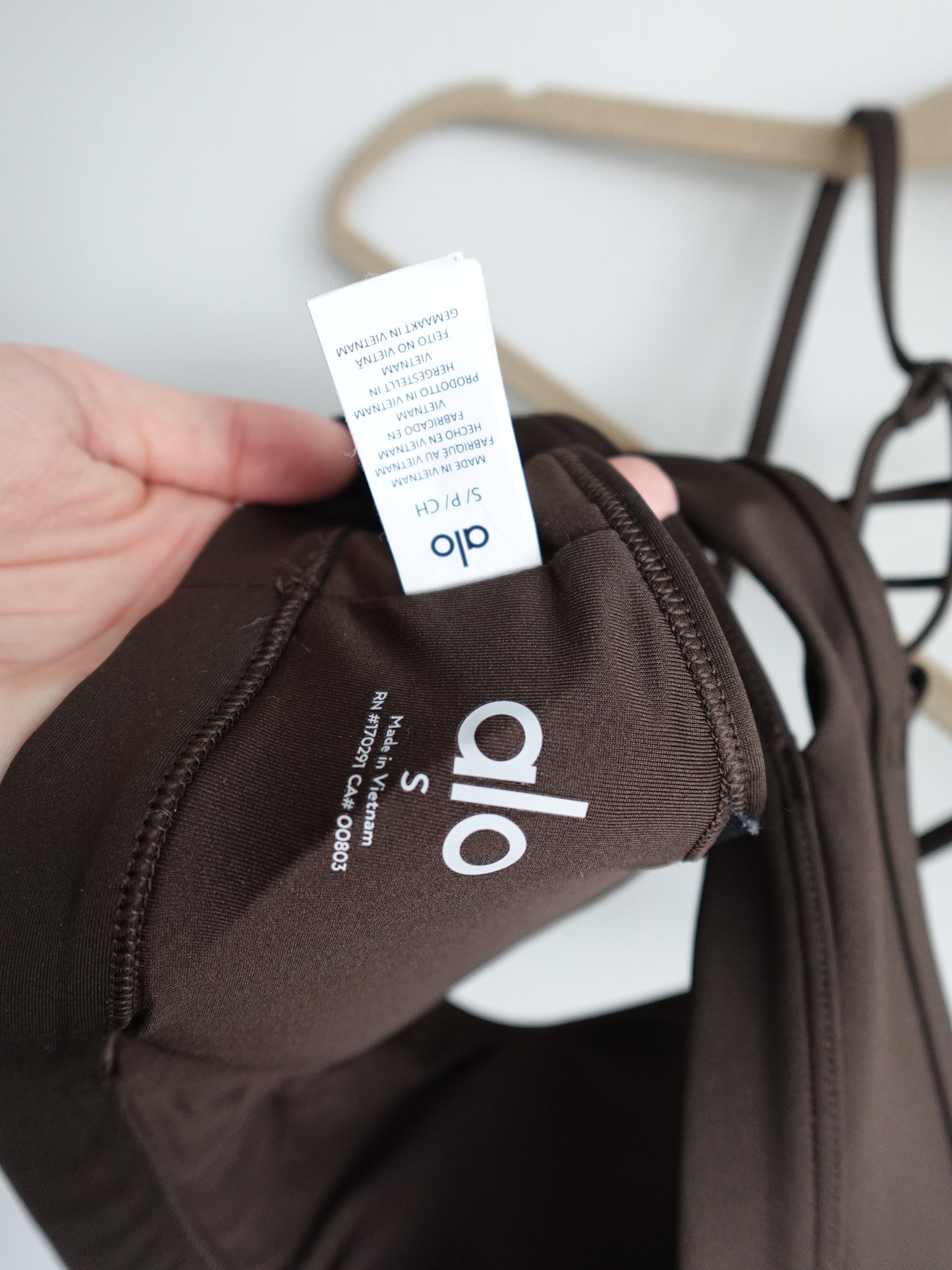 Alo Airlift Intrigue Bra - Brown