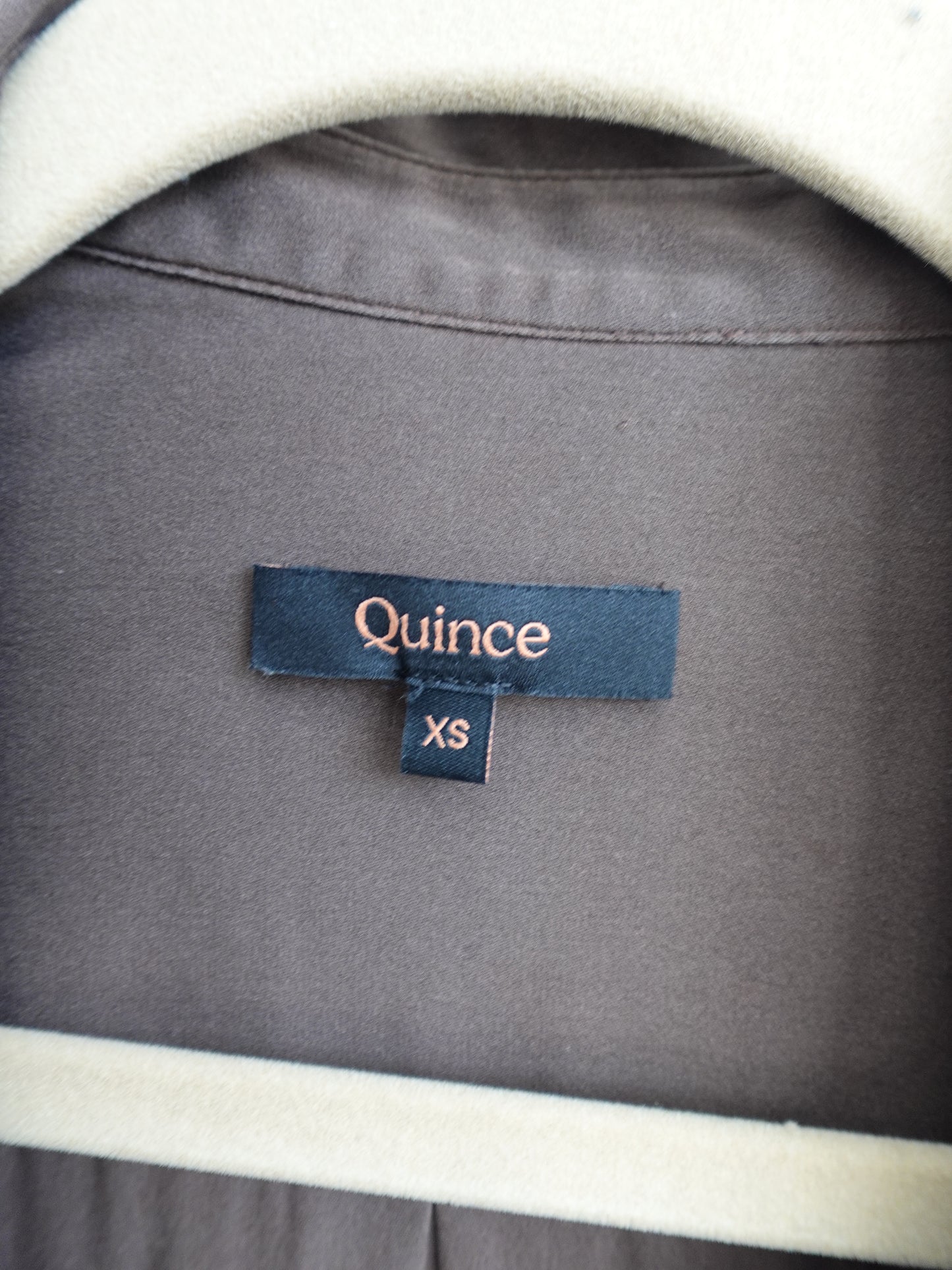Quince Washable Stretch Silk Blouse - Hot Fudge