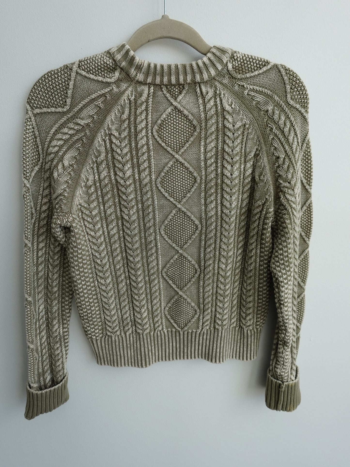 Faherty Brand - Sunwashed Cotton Fisherman Sweater - Green