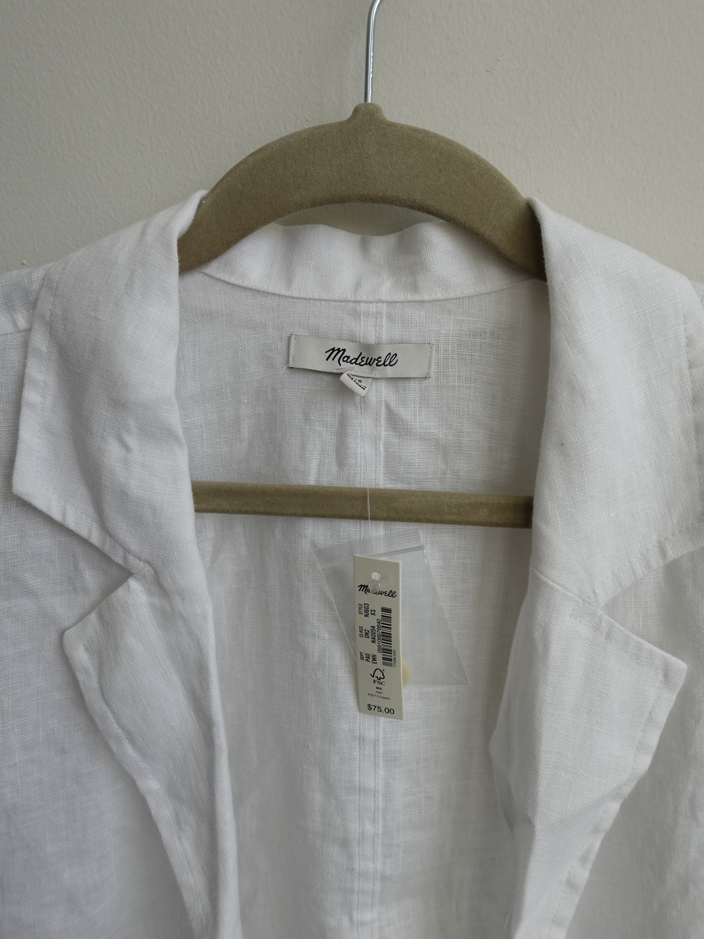 Madewell - Linen Button Down - White