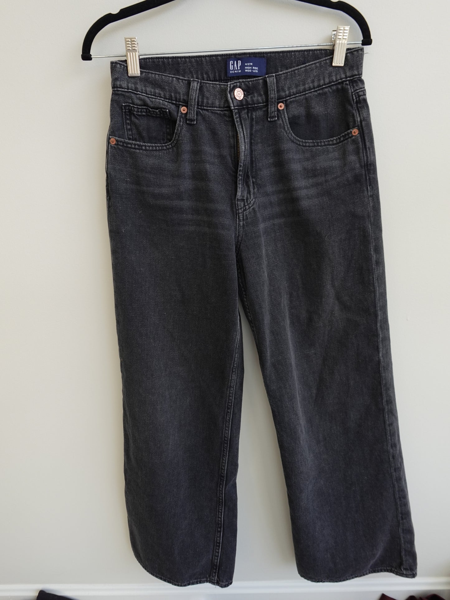 GAP Jeans - High Rise Wide Leg - Black
