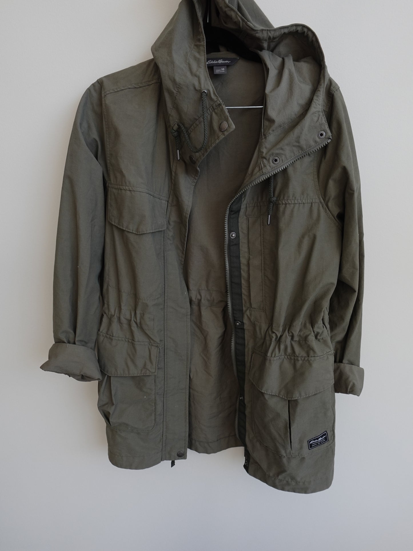 Eddie Bauer Rain Coat - Army Green