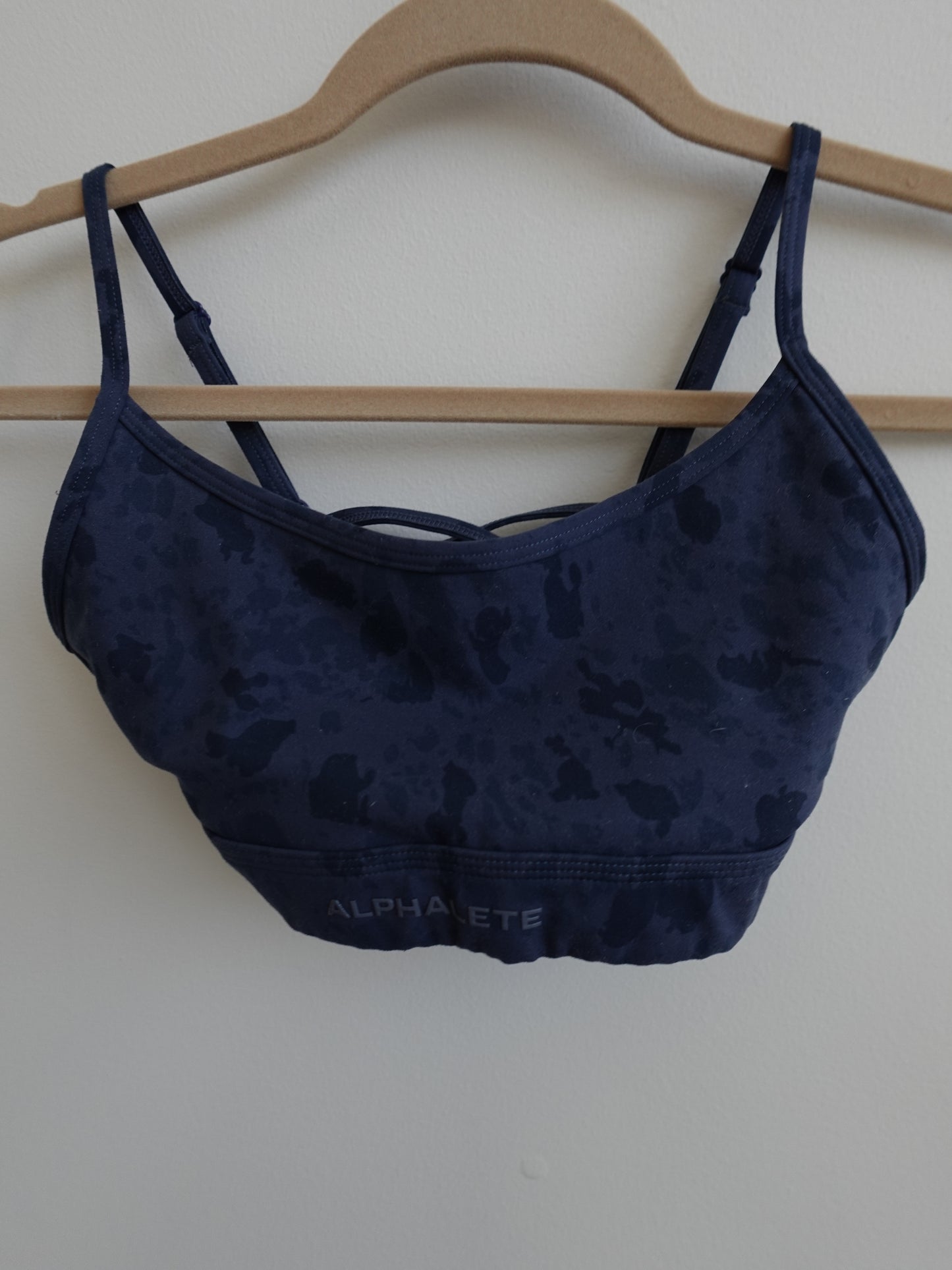 Alphalete Core Bra - Pebble Print Whale Blue