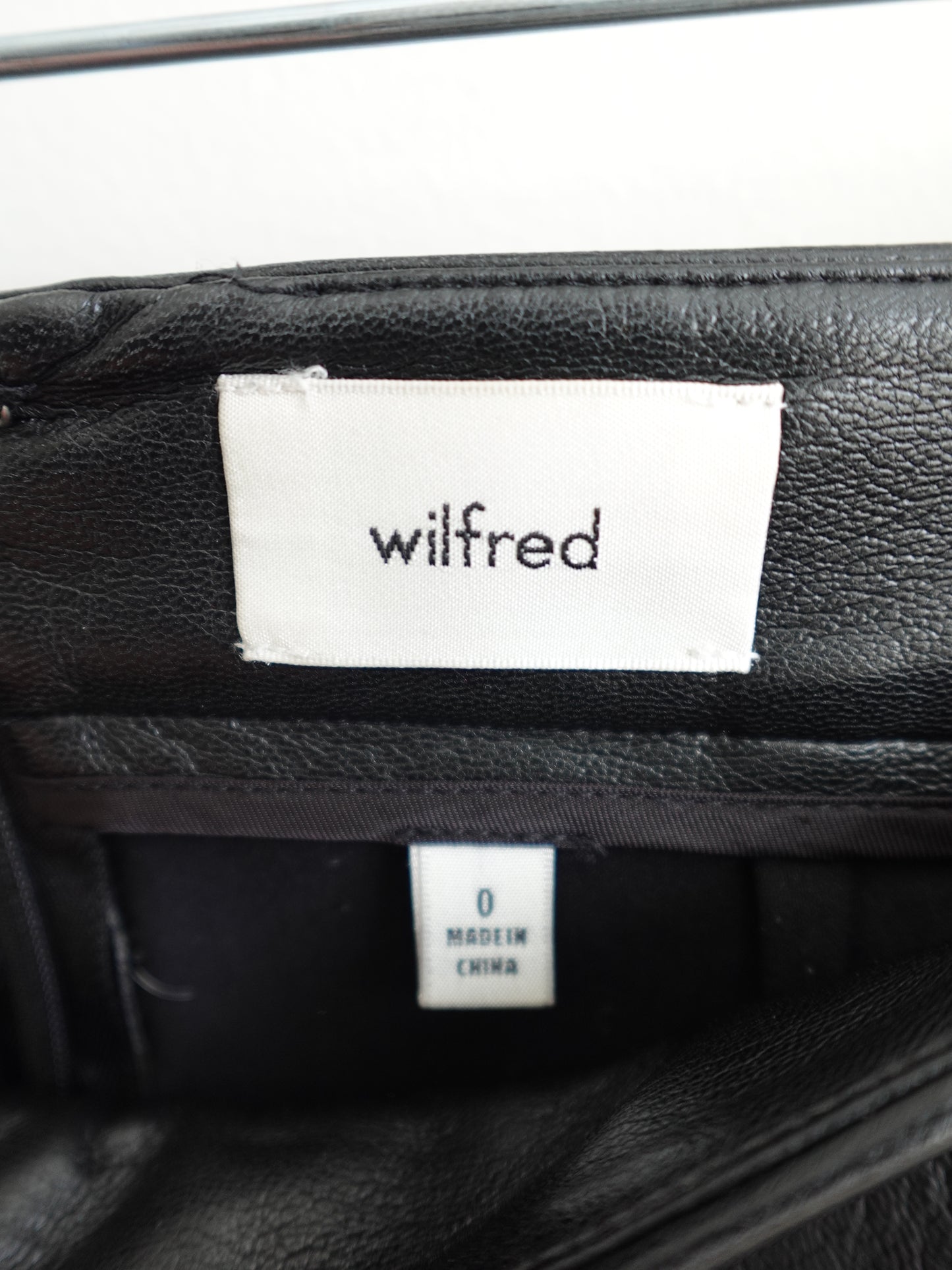 Wilfred UnReal Leather Skirt