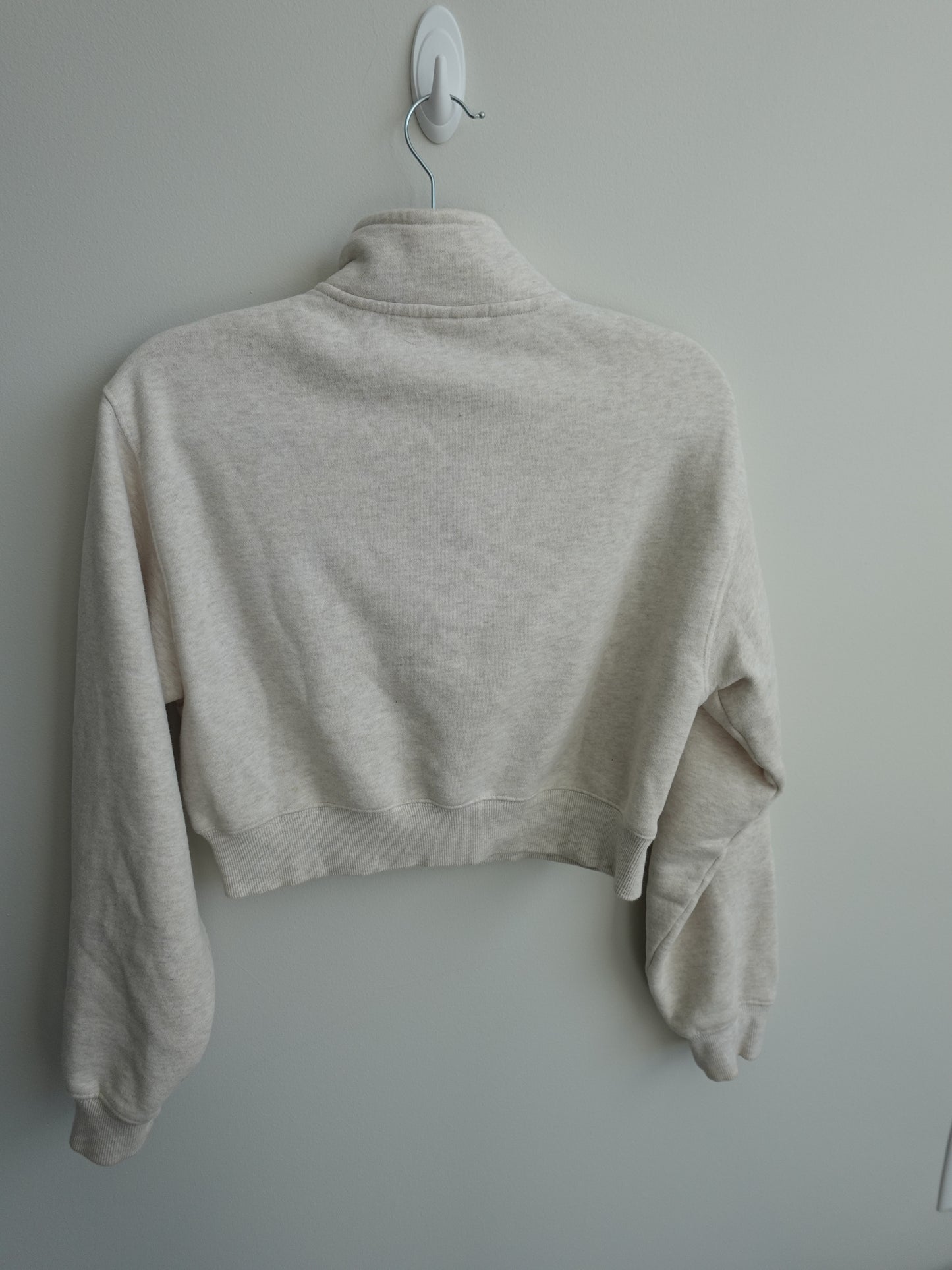 Cozy Sweatfleece Perfect Crop 1/4 Zip Hoodie