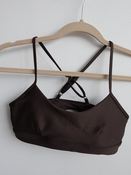 Alo Airlift Intrigue Bra - Brown
