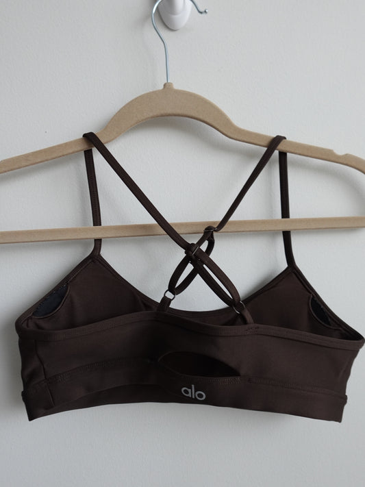 Alo Airlift Intrigue Bra - Brown