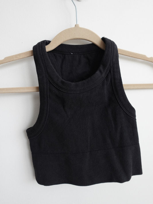 Alo Seamless Delight High Neck Bra - Black