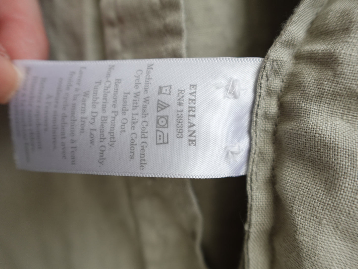 Everlane The Must-Have Shirt in Linen, Seagrass