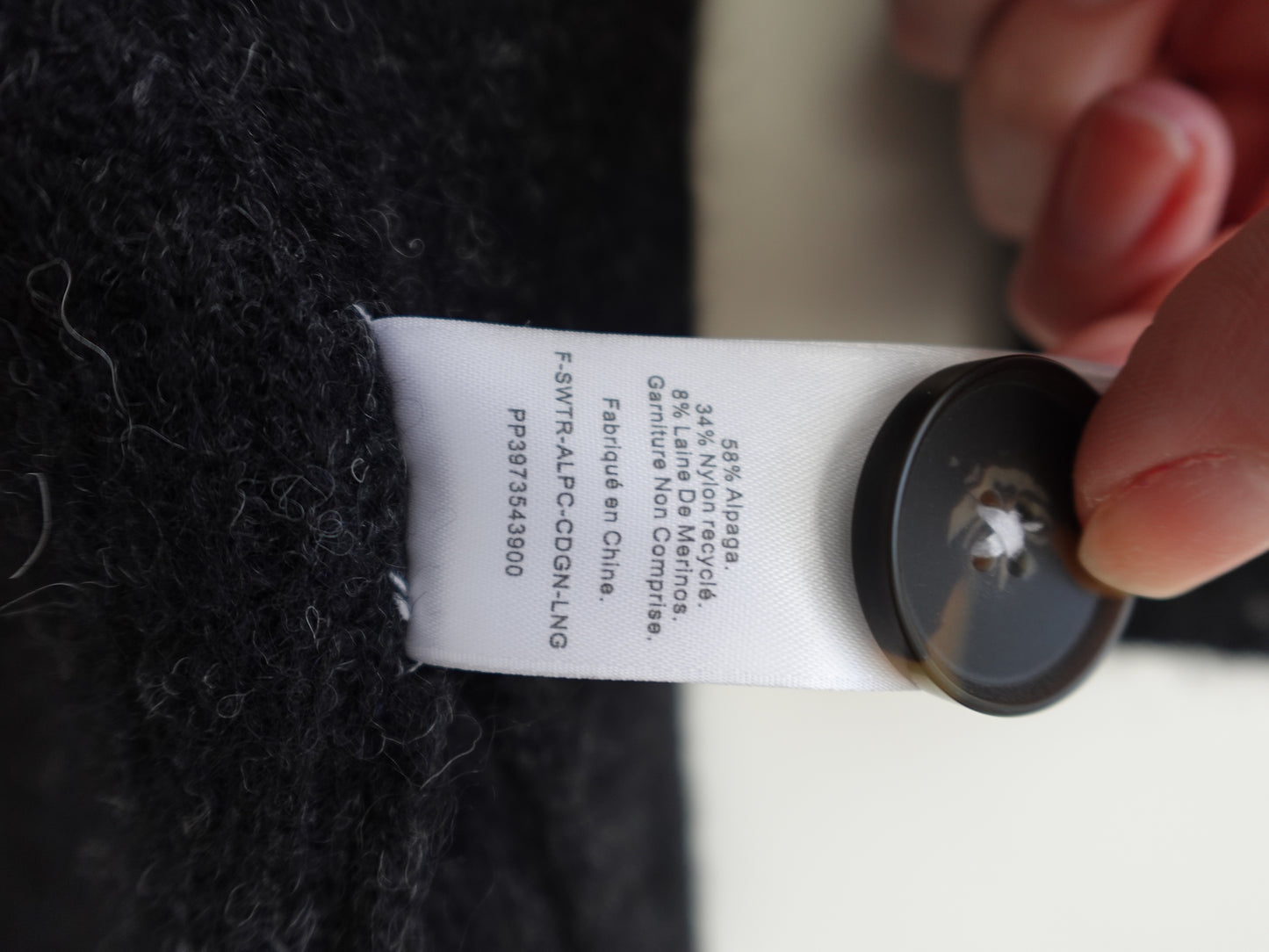 Everlane Alpaca Wool Cardigan