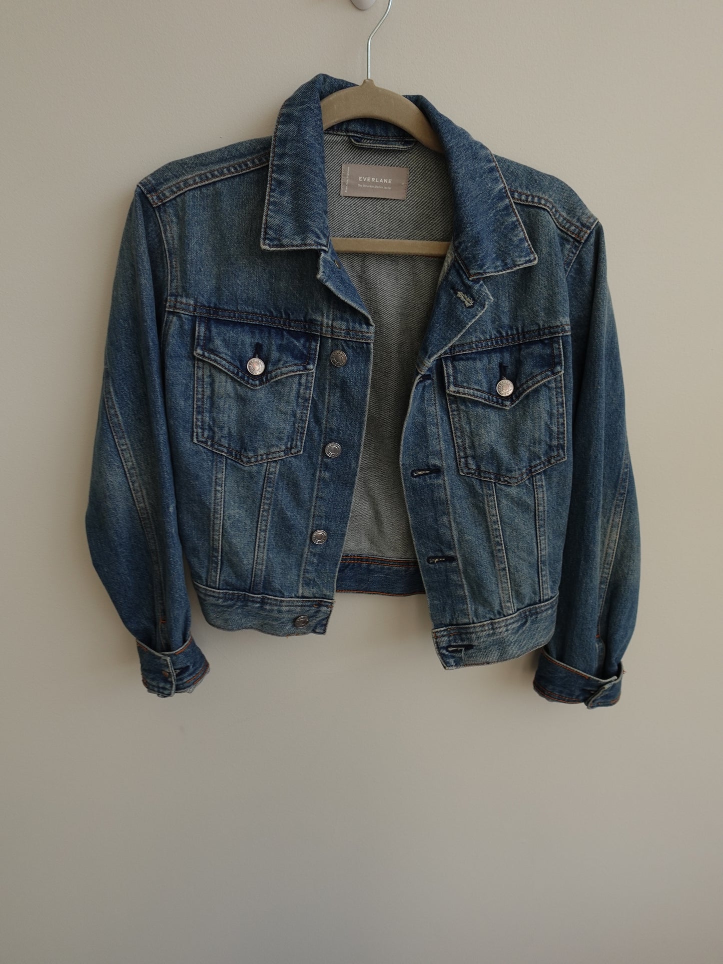 Everlane Cropped Denim Jacket