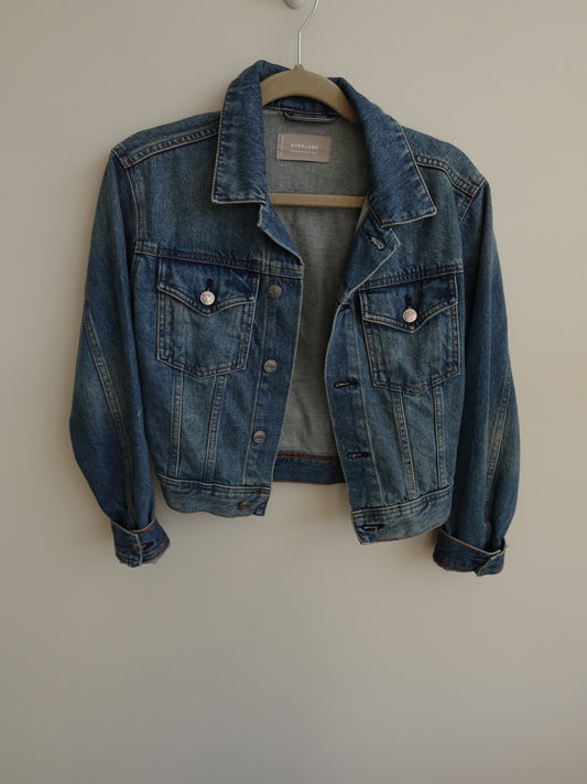 Everlane Cropped Denim Jacket