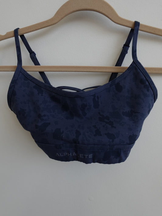 Alphalete Core Bra - Pebble Print Whale Blue
